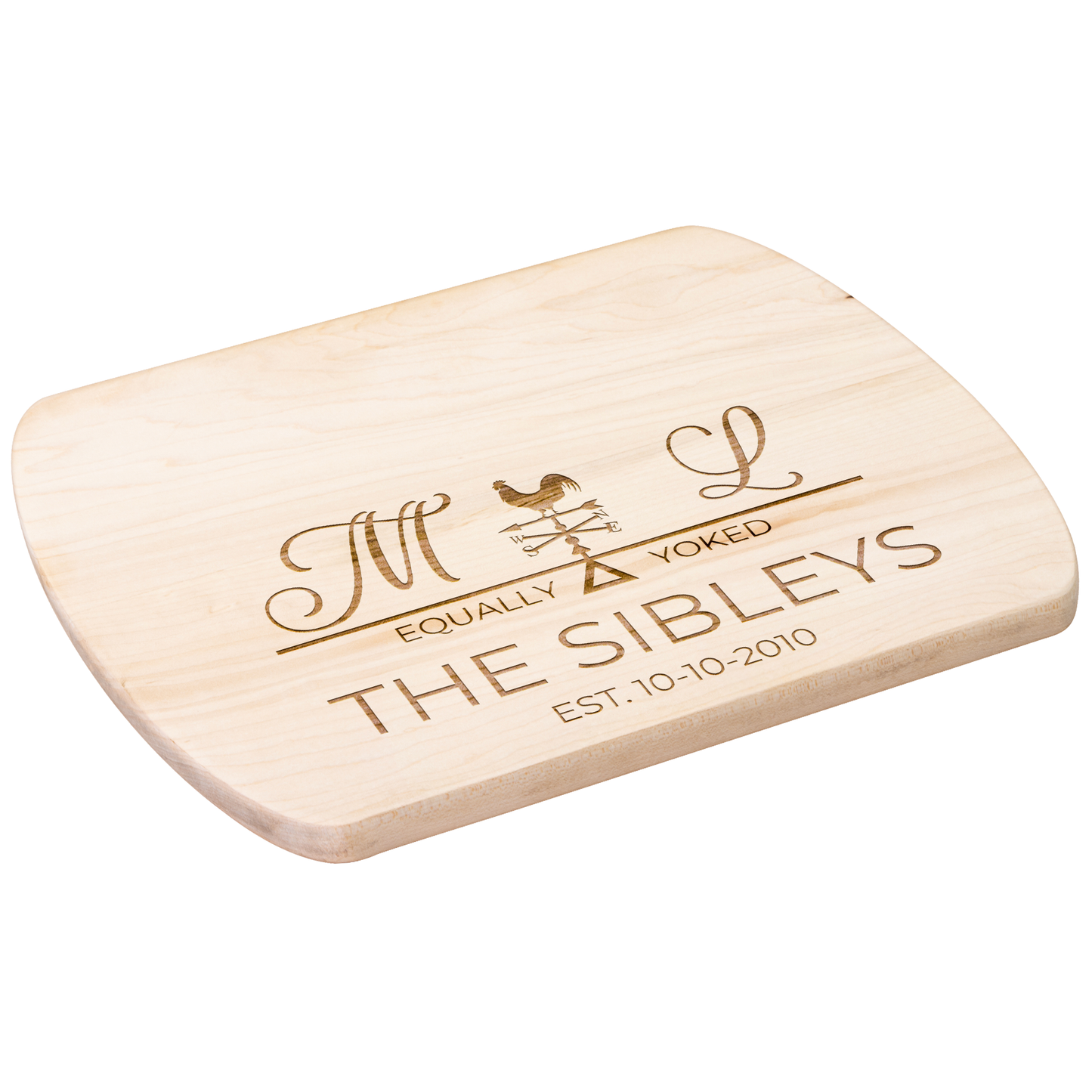 Hardwood Oval Cutting Board