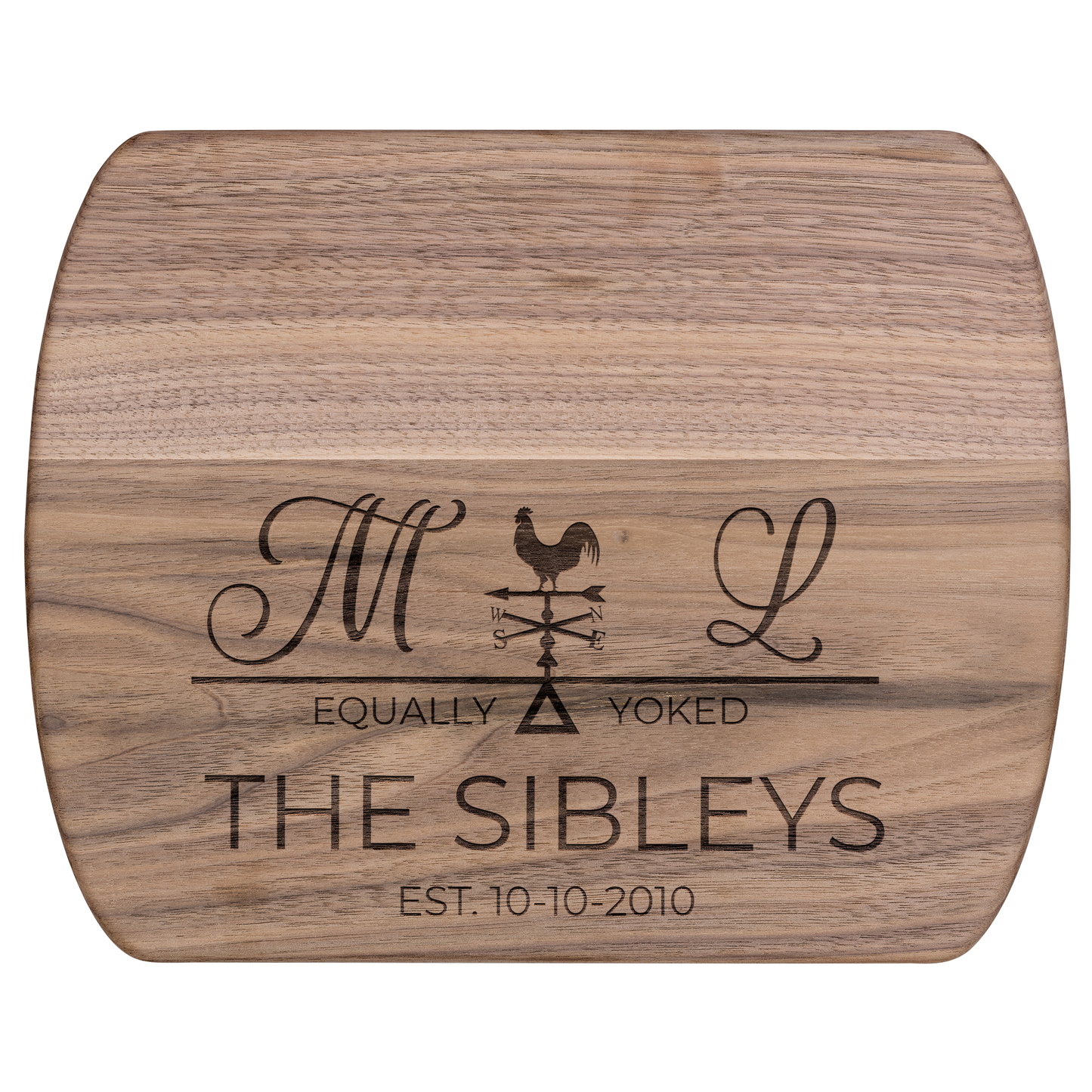 Hardwood Oval Cutting Board