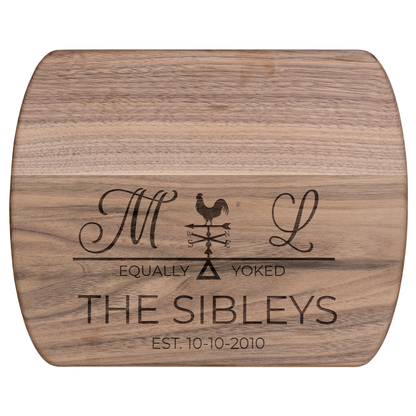 Hardwood Oval Cutting Board