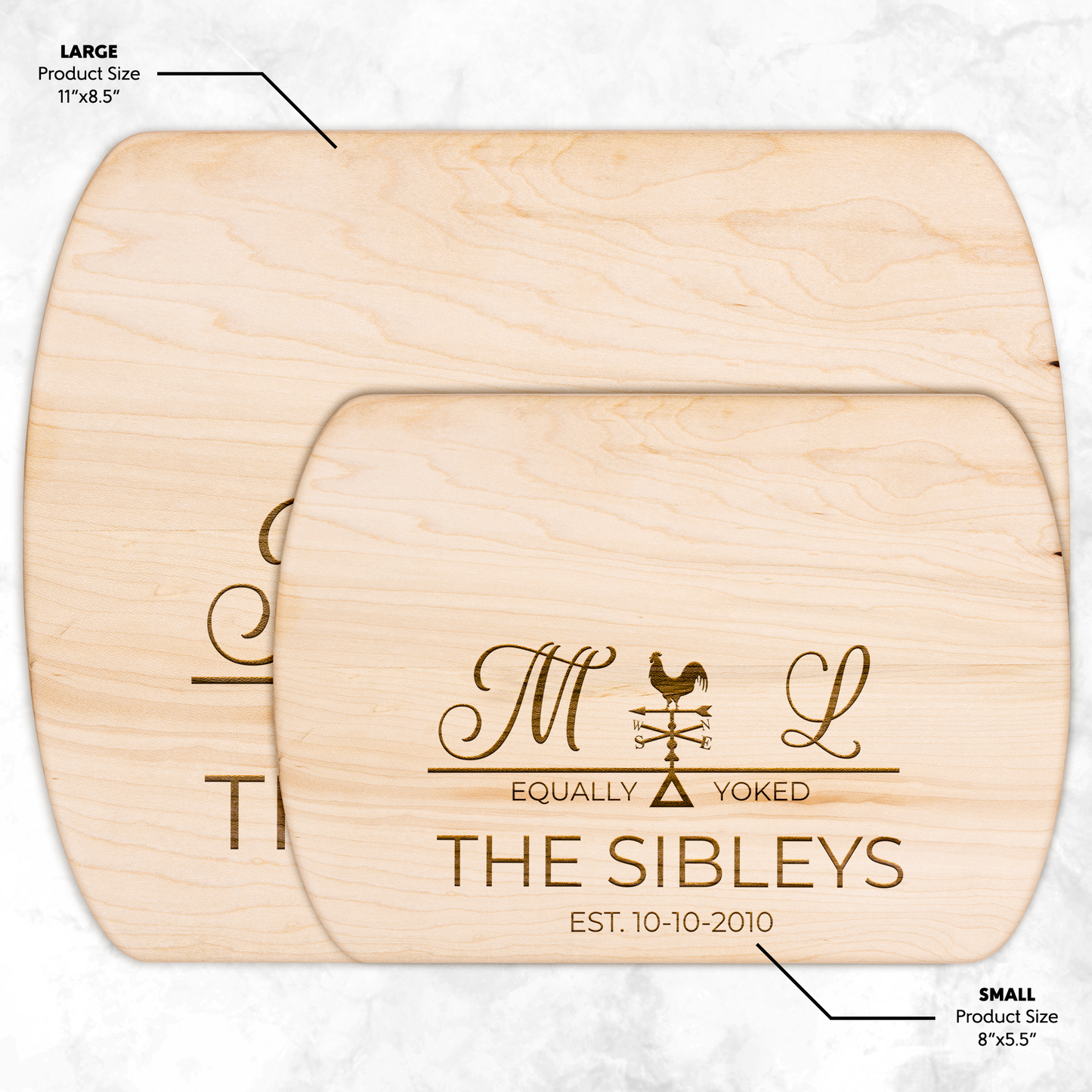 Hardwood Oval Cutting Board