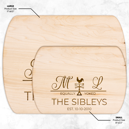 Hardwood Oval Cutting Board